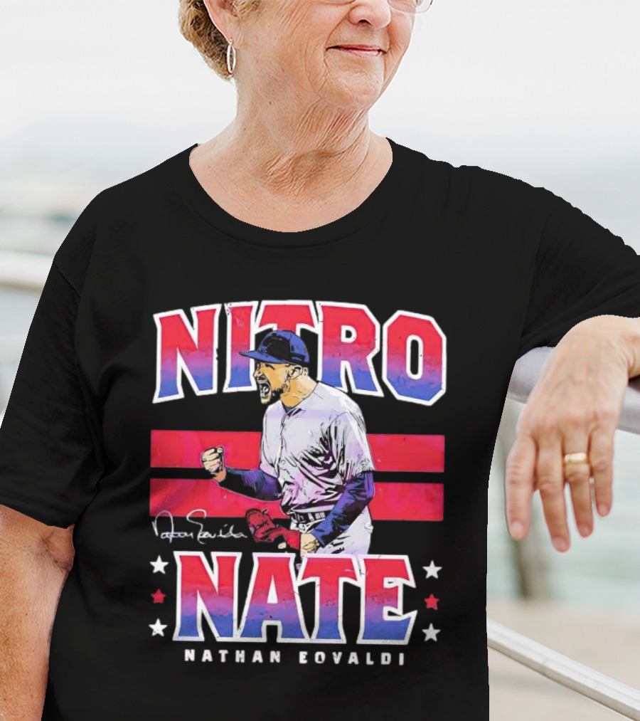 Nitro Nate Nathan Eovaldi Signature Baseball T-Shirt