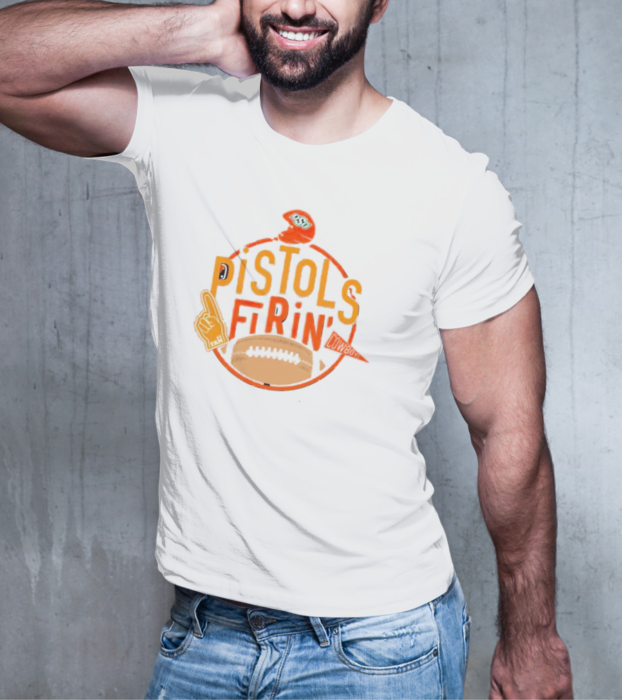 OSU Pistols Firin’ Foam Finger Helmet Cowboys Football T-Shirt
