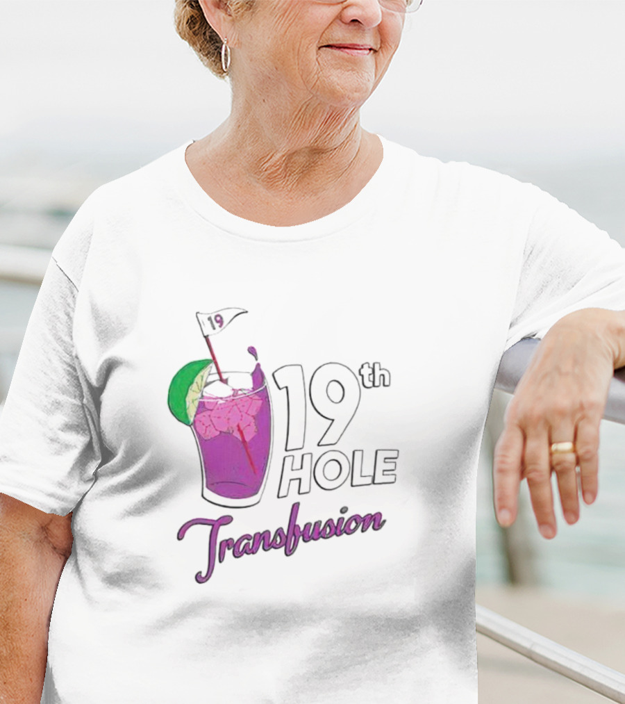 19th Hole Transfusion Golf Drink Lime Ice T-Shirt