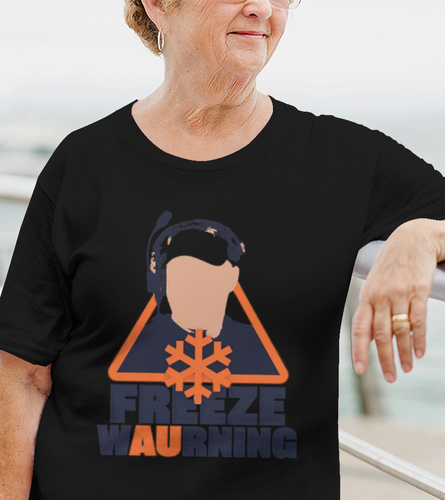 Freeze WAUrning Auburn Coaching Icon Snowflake T-Shirt
