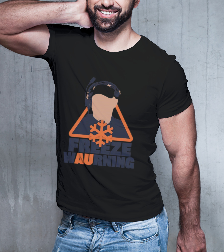 Freeze WAUrning Auburn Coaching Icon Snowflake T-Shirt