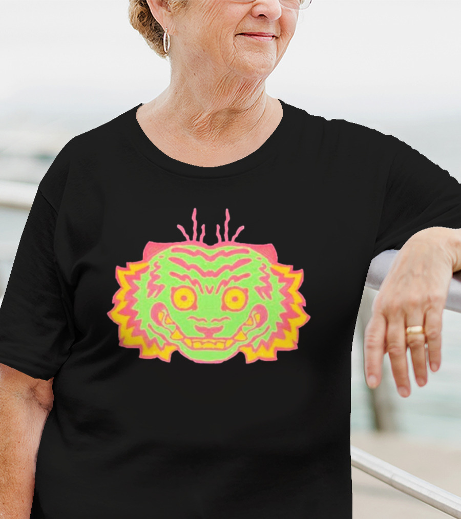 Papajoolia Tigers Neon Doodle T-Shirt
