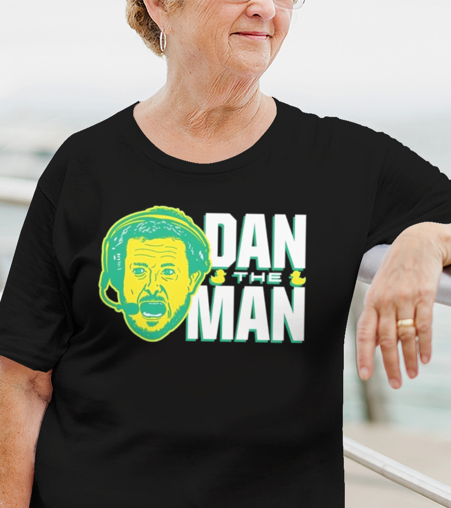 Oregon Fans Dan The Man Ducks Headset T-Shirt