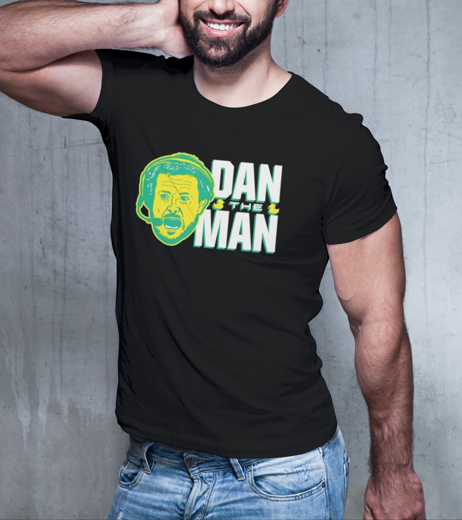 Oregon Fans Dan The Man Ducks Headset T-Shirt