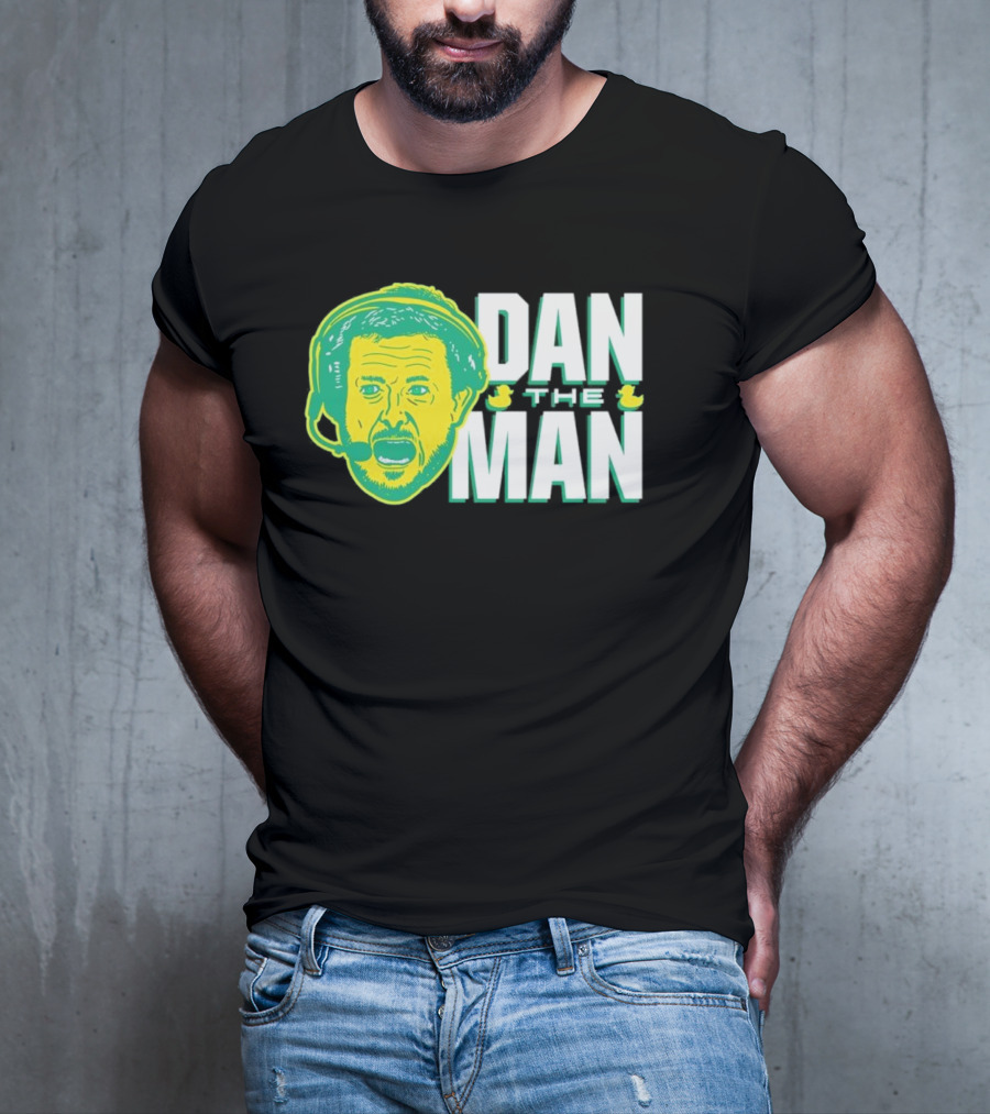 Oregon Fans Dan The Man Ducks Headset T-Shirt
