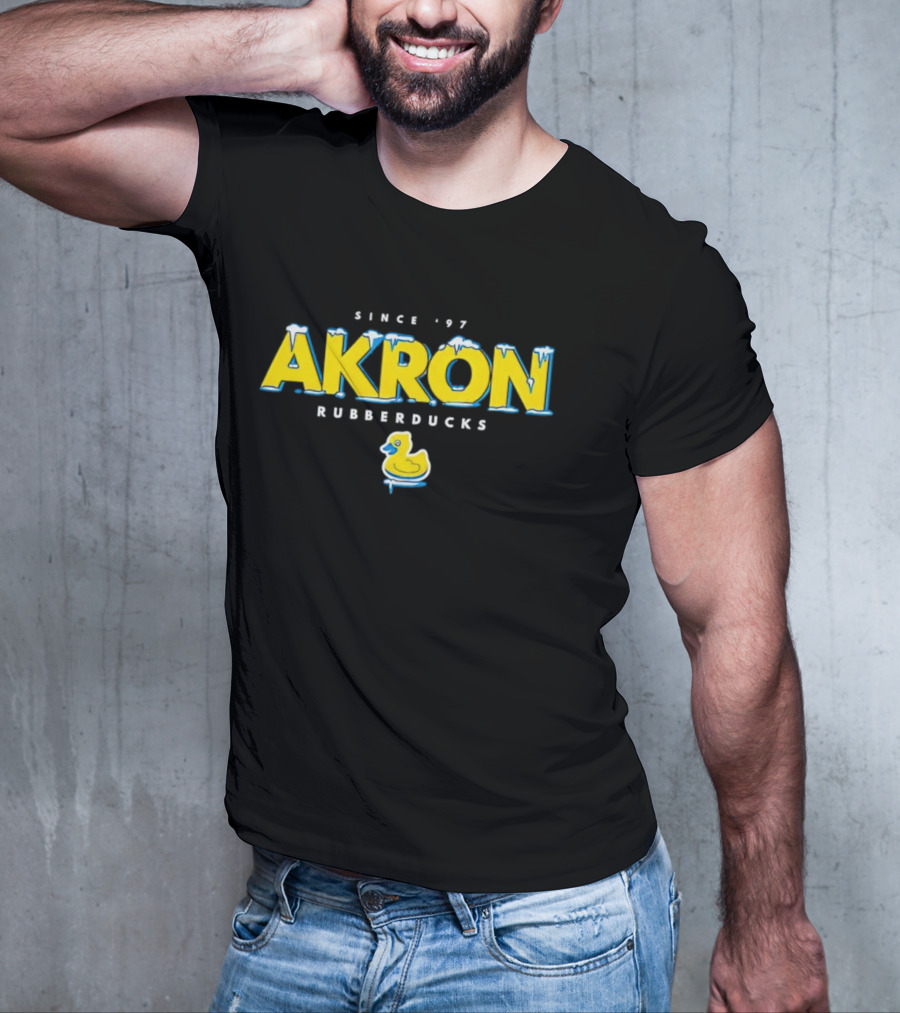 Akron RubberDucks Since '97 Ducky Snowstorm T-Shirt