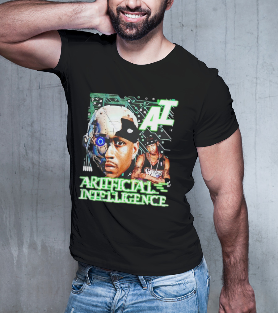 AI Allen Iverson Artificial Intelligence 76ers Cybernetic Fusion T-Shirt