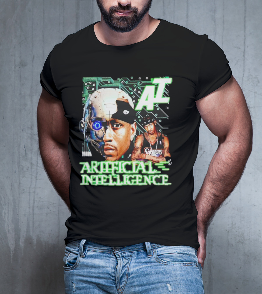 AI Allen Iverson Artificial Intelligence 76ers Cybernetic Fusion T-Shirt