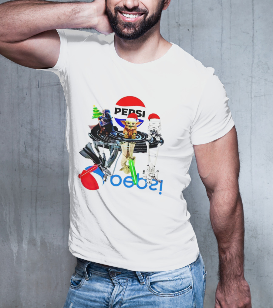 Pepsi Christmas Darth Vader Yoda Stormtrooper T-Shirt