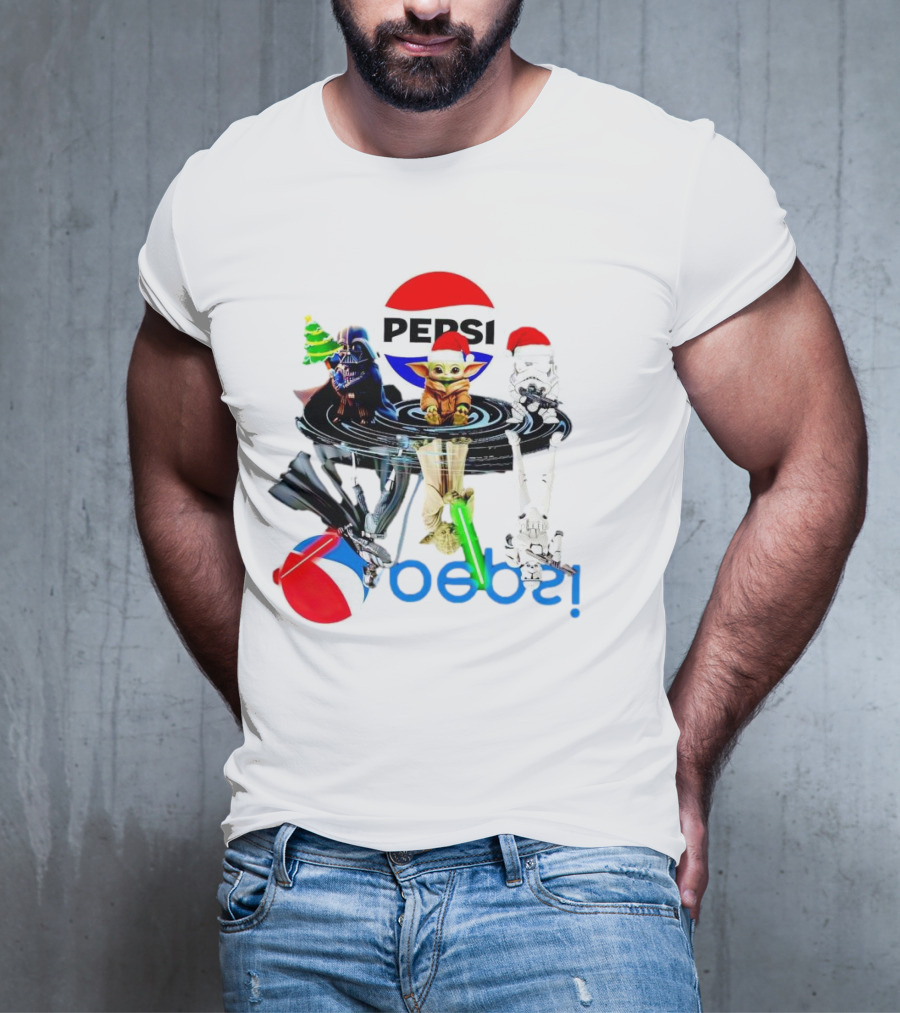 Pepsi Christmas Darth Vader Yoda Stormtrooper T-Shirt