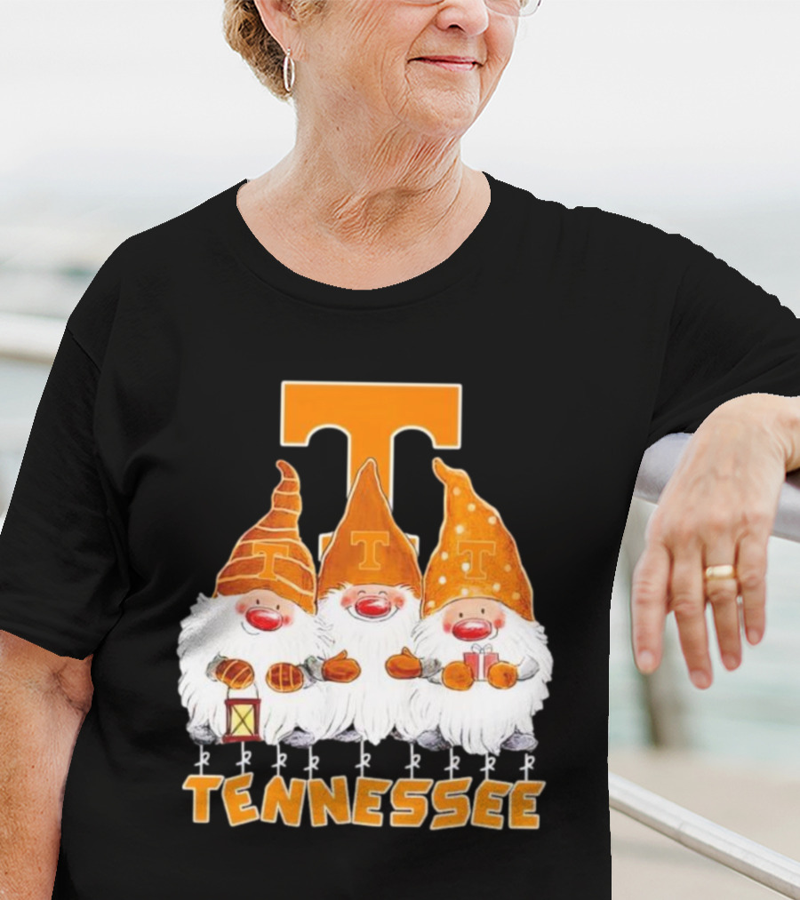 Tennessee Volunteers Christmas Gnomies With Orange T T-Shirt