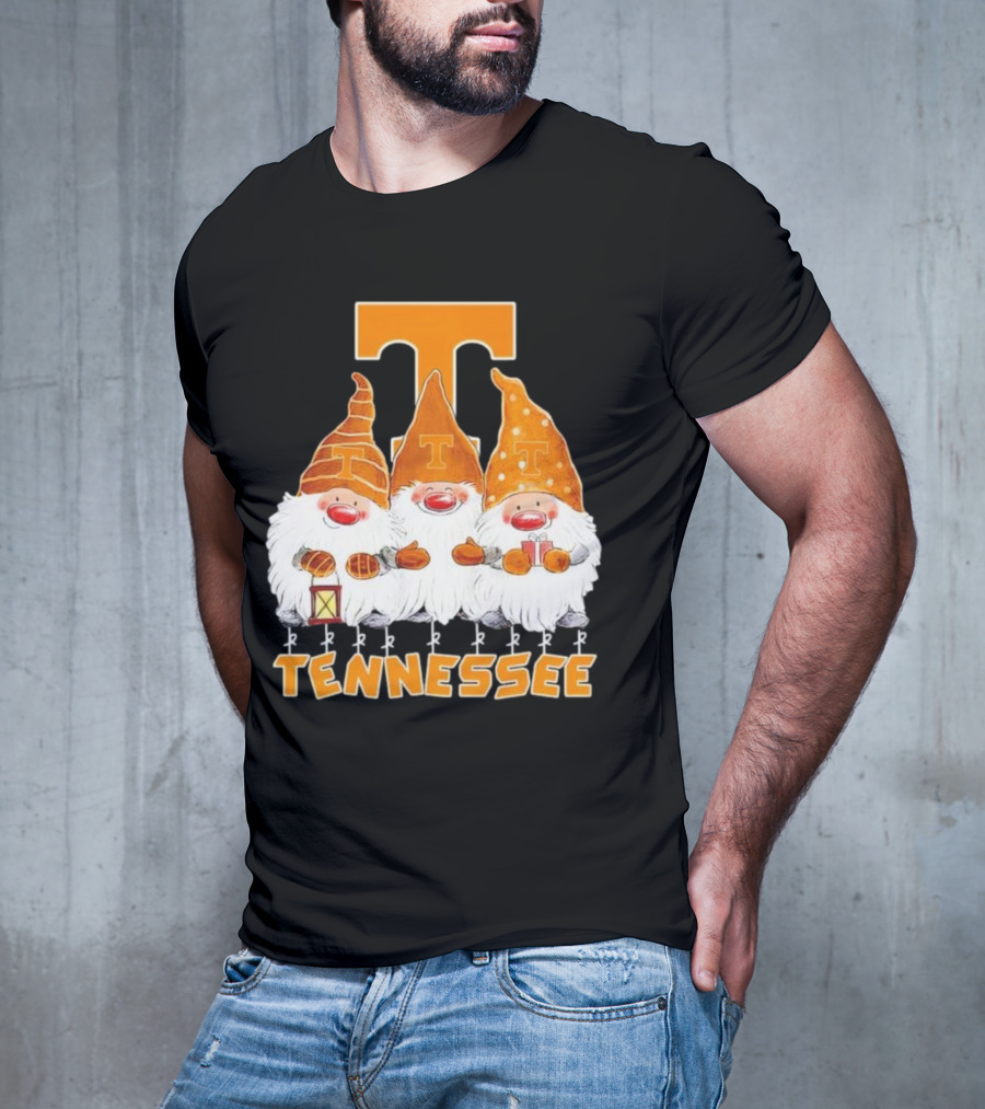 Tennessee Volunteers Christmas Gnomies With Orange T T-Shirt