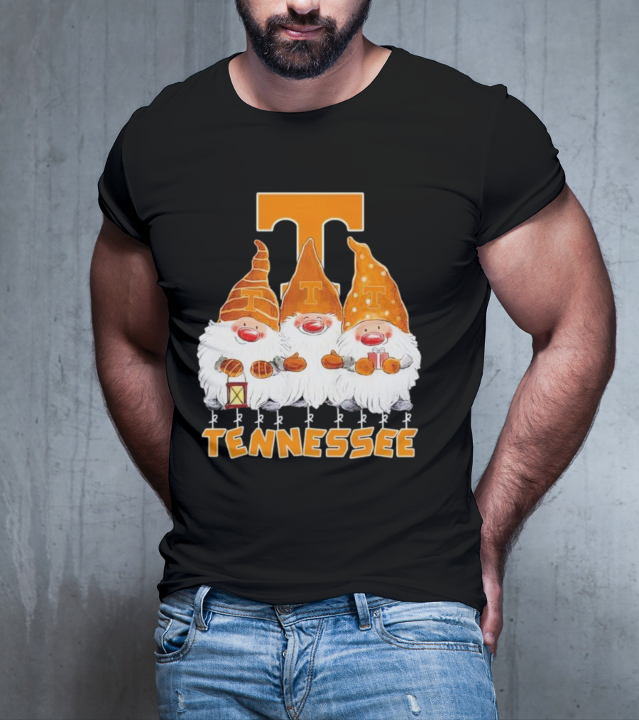 Tennessee Volunteers Christmas Gnomies With Orange T T-Shirt