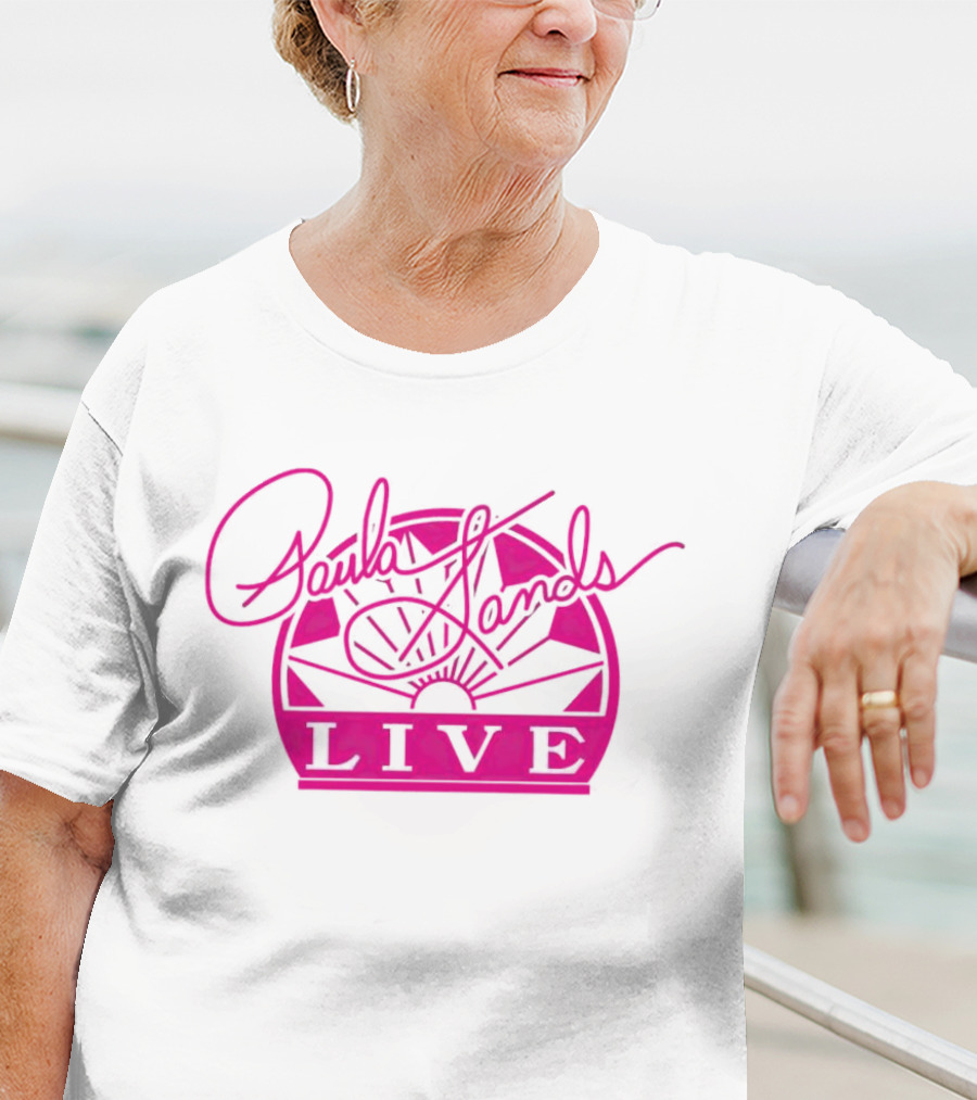 Paula Sands Live Pink Script With Sunrise T-Shirt