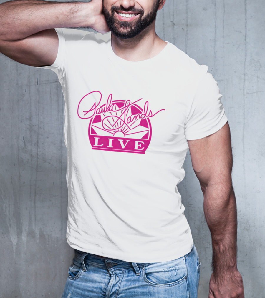 Paula Sands Live Pink Script With Sunrise T-Shirt