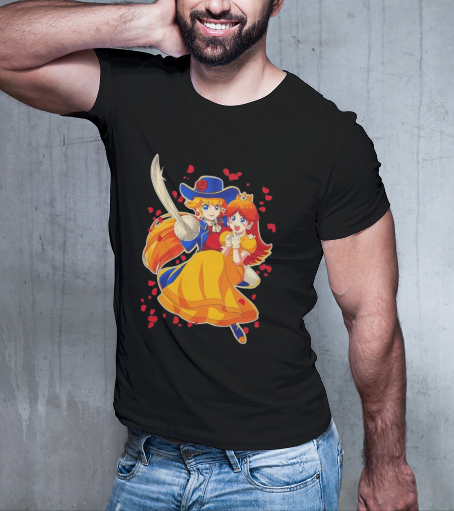 Princess To The Rescue With Heroic Duo And Heart Petals T-Shirt