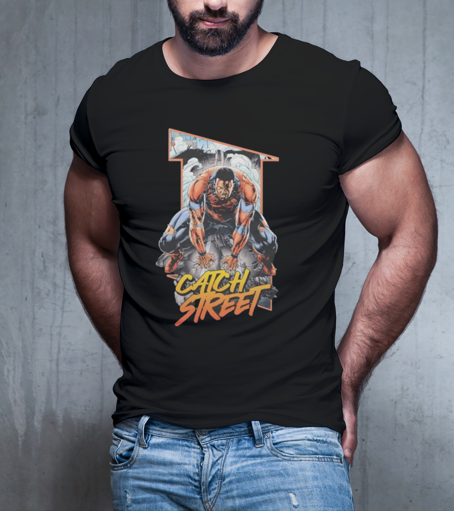 Catch Street Rippaverse Comics Dynamic Hero Action Pose T-Shirt