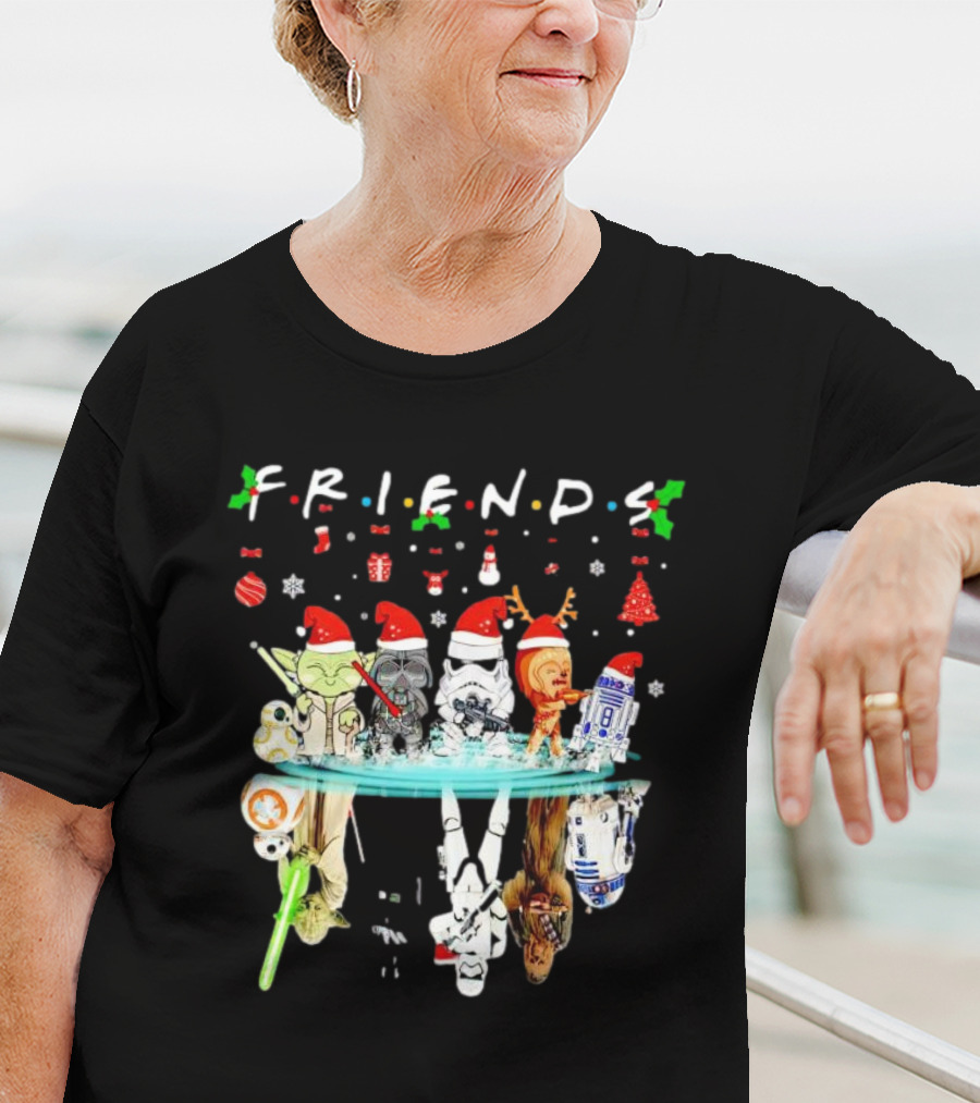 Friends Star War Character Christmas T-Shirt