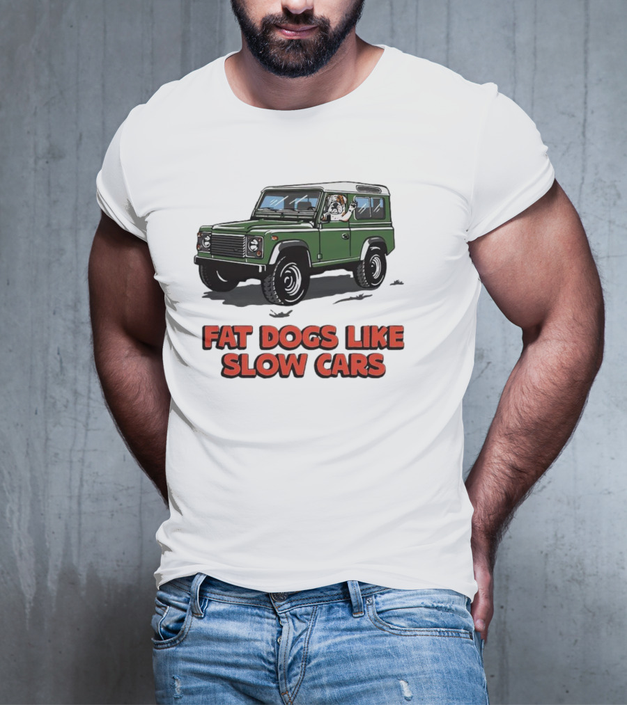Fat Dogs Enjoy Slow Rides In Classic Off-Road Vehicles T-Shirt