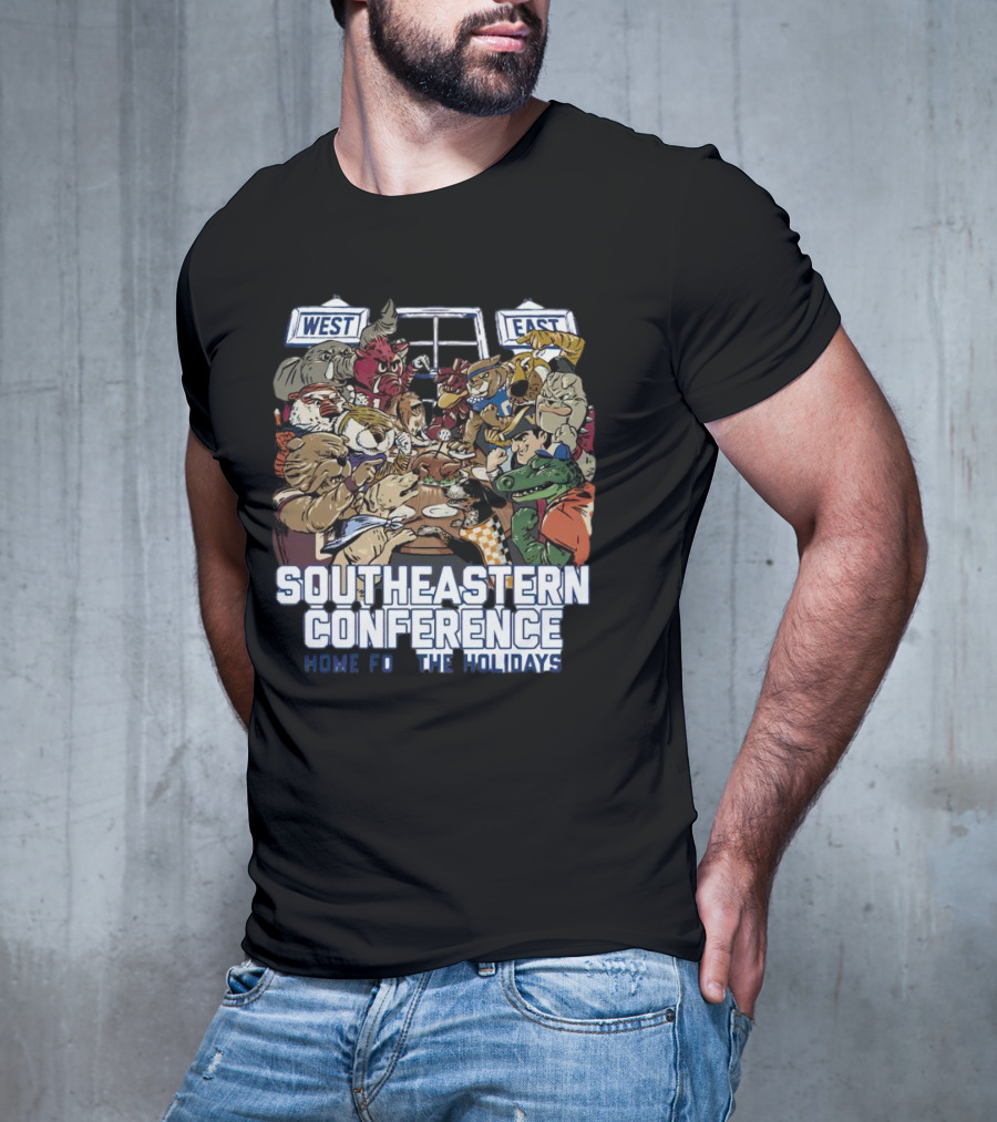 Southeastern Conference West East Rivalry Home For The Holidays T-Shirt