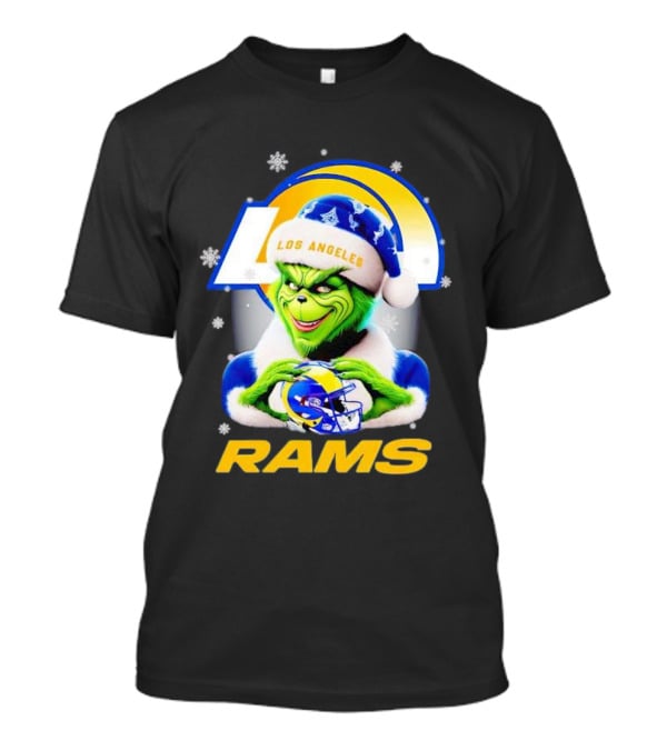 Grinch Los Angeles Rams Christmas T-Shirt