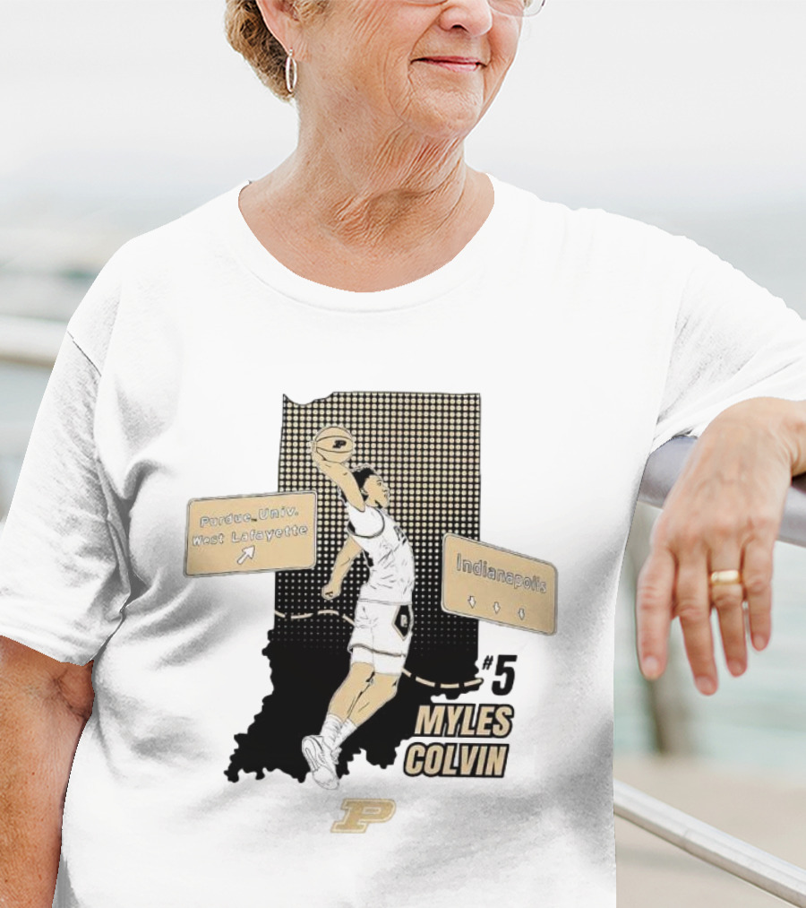 Purdue Myles Colvin Slam Dunk Indianapolis West Lafayette T-Shirt
