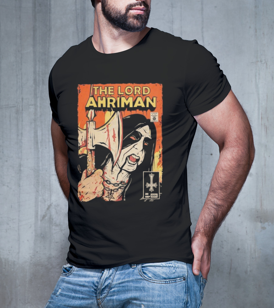 The Lord Ahriman Comic Axe Blood 20 Sep 666 Cover T-Shirt