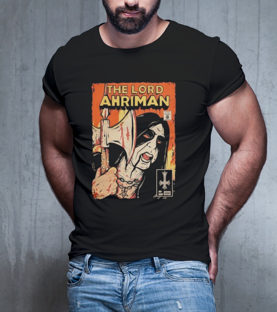 The Lord Ahriman Comic Axe Blood 20 Sep 666 Cover T-Shirt
