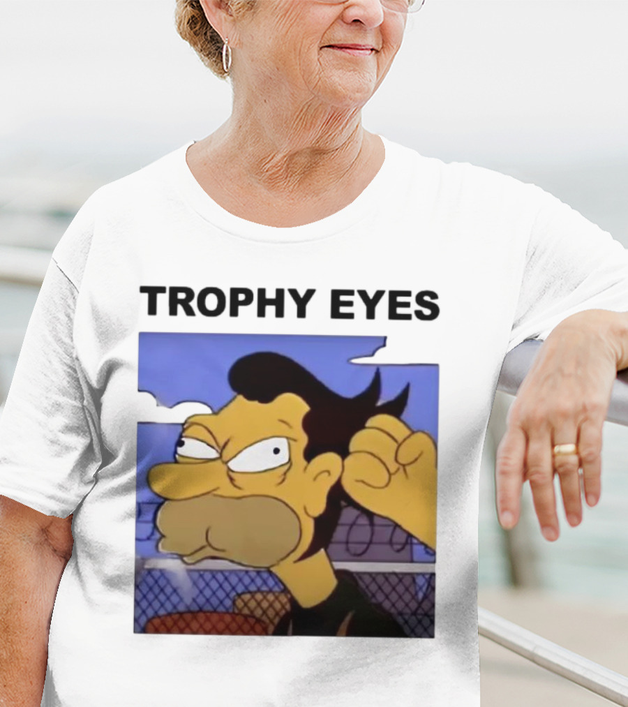 TROPHY EYES The Simpson Character Image T-Shirt