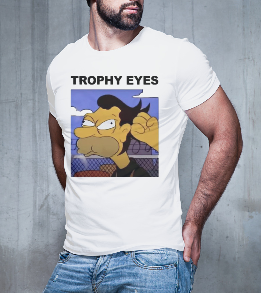 TROPHY EYES The Simpson Character Image T-Shirt