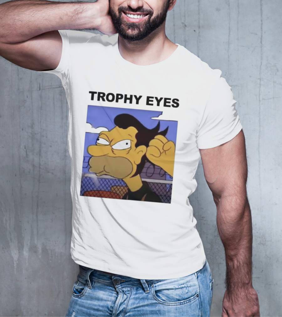 TROPHY EYES The Simpson Character Image T-Shirt