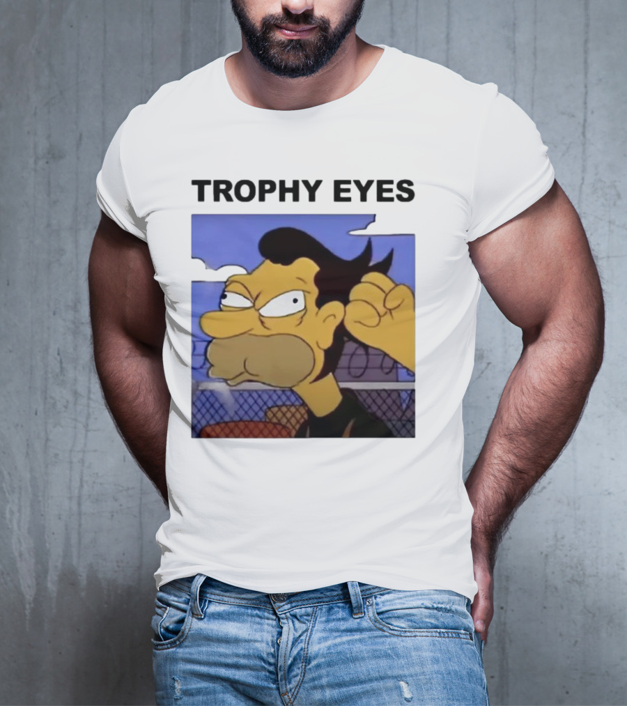 TROPHY EYES The Simpson Character Image T-Shirt