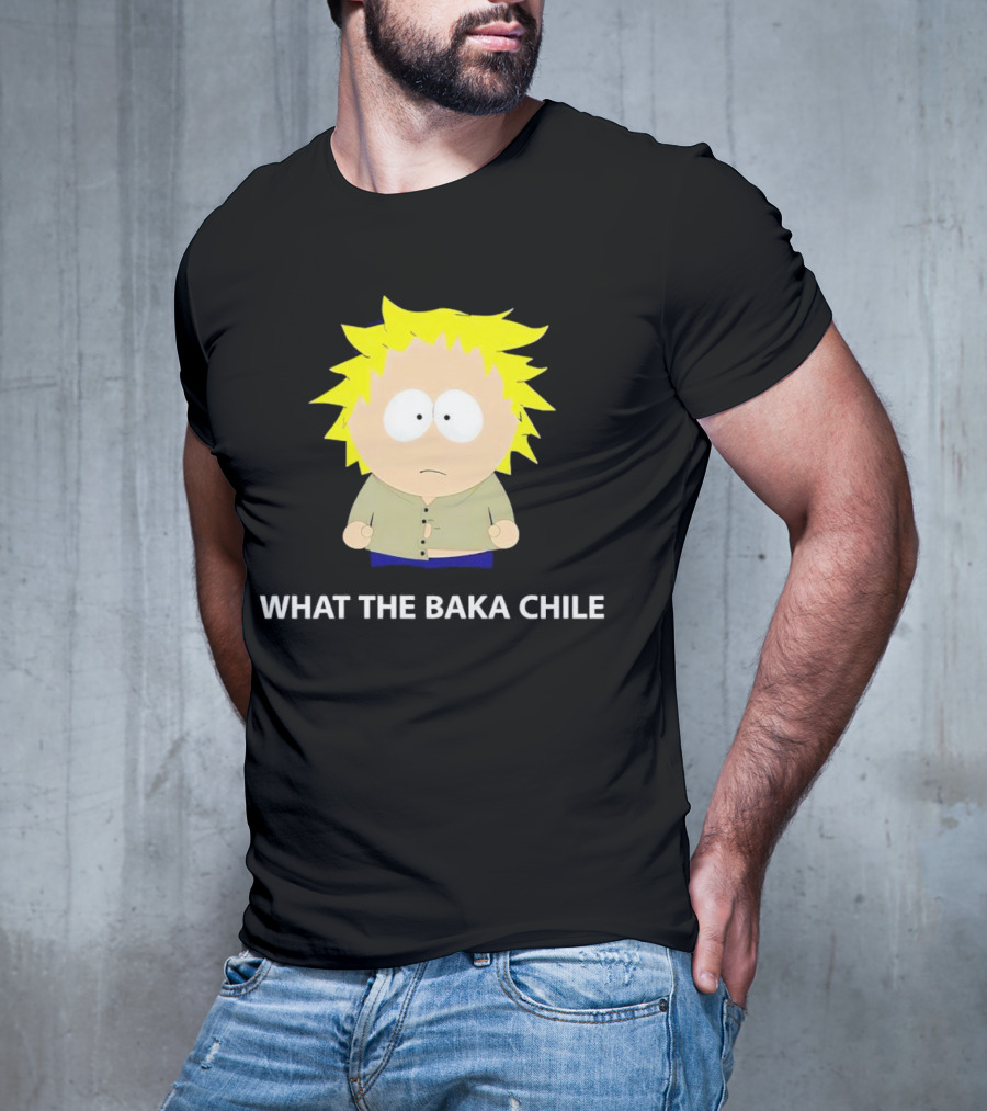 WHAT THE BAKA CHILE South Park Style Character T-Shirt