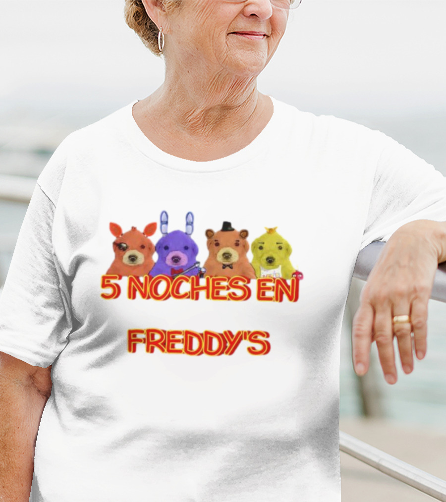 5 Noches En Freddy’s Peluches Colores Animatronics T-Shirt