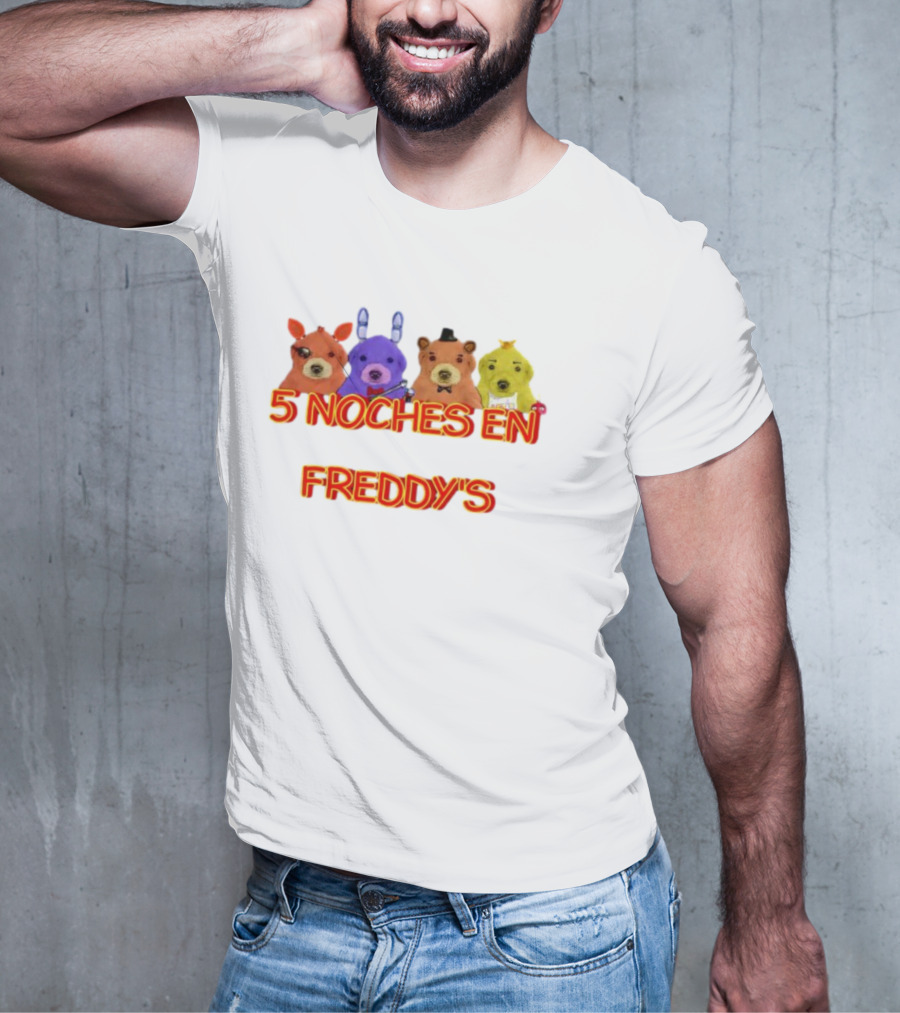 5 Noches En Freddy’s Peluches Colores Animatronics T-Shirt