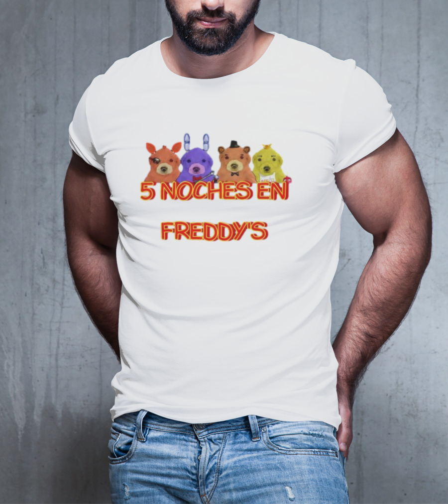 5 Noches En Freddy’s Peluches Colores Animatronics T-Shirt