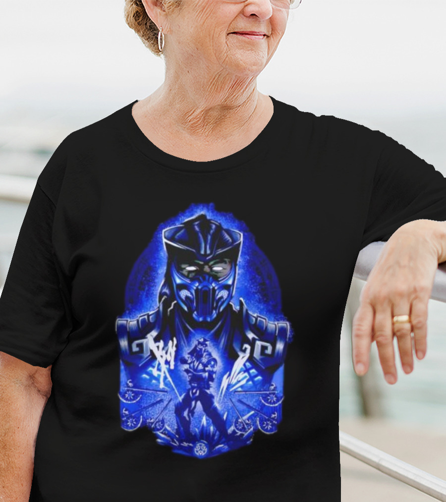 Attack Of SubZero Mortal Kombat Iconic Blue Warrior Battle T-Shirt