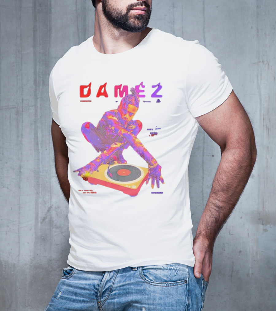 Damez Presents HIPHOP50 Vibrant Turntable Experience T-Shirt