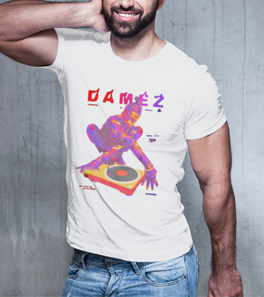 Damez Presents HIPHOP50 Vibrant Turntable Experience T-Shirt