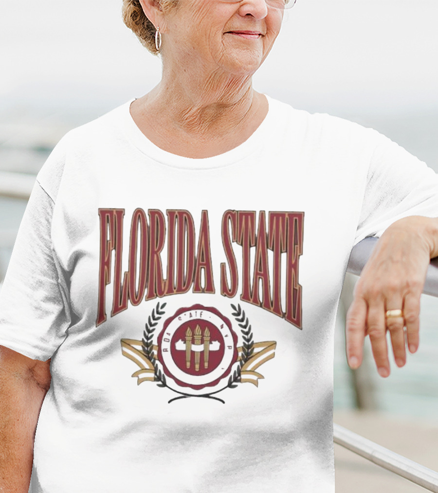 Florida State Emblem Torch Laurel T-Shirt
