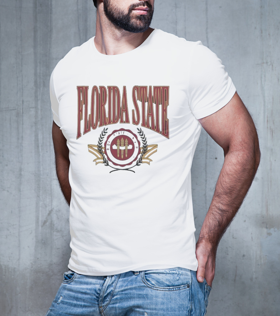 Florida State Emblem Torch Laurel T-Shirt