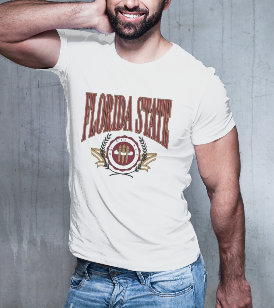 Florida State Emblem Torch Laurel T-Shirt