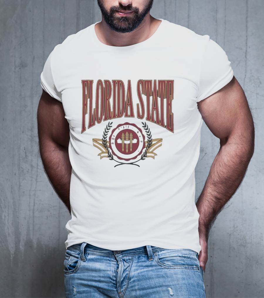 Florida State Emblem Torch Laurel T-Shirt
