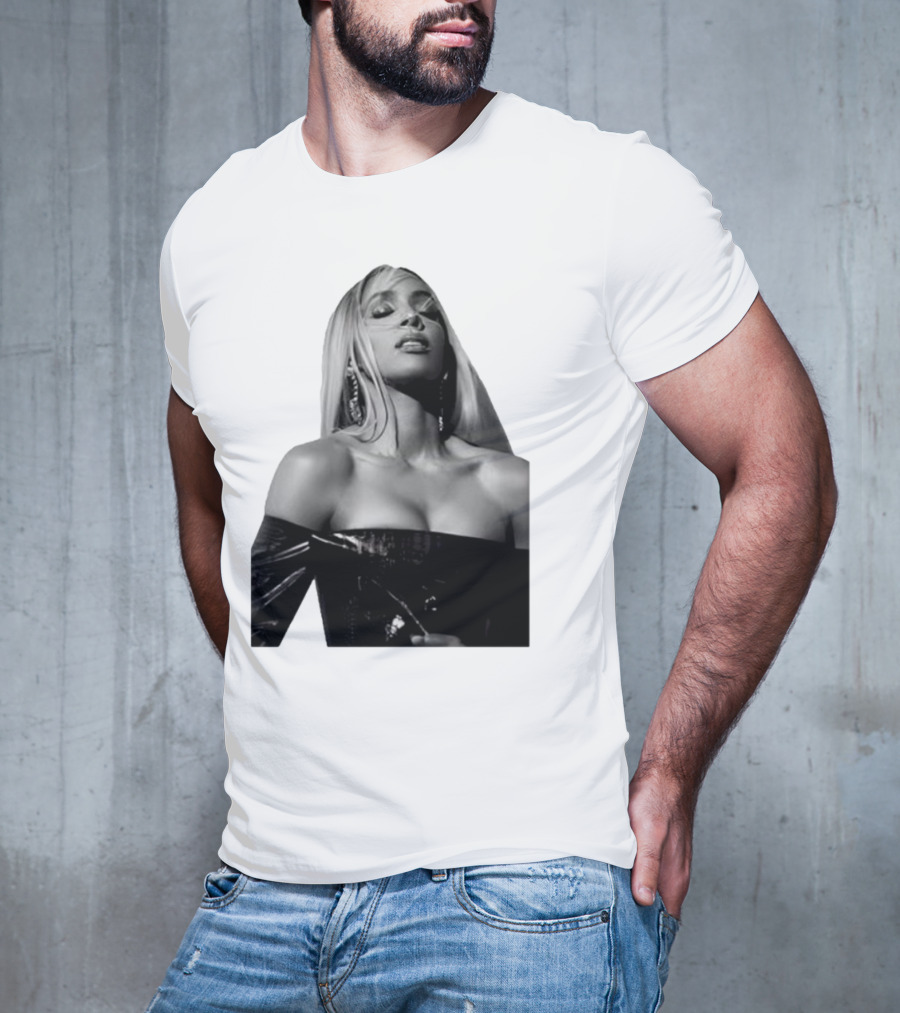 Kelly Rowland Krew Iconic Black And White Fashion Pose T-Shirt