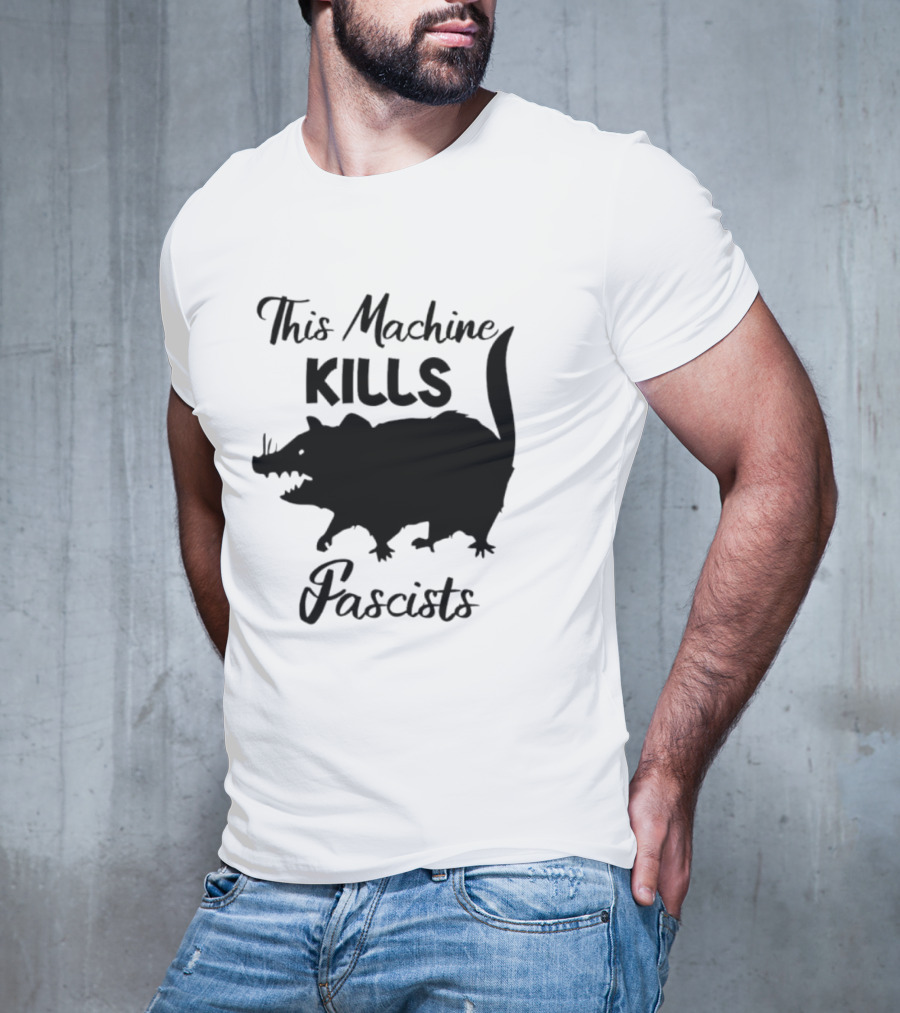 This Machine Kills Fascists Rat T-Shirt