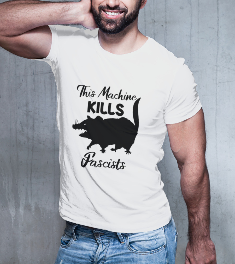 This Machine Kills Fascists Rat T-Shirt