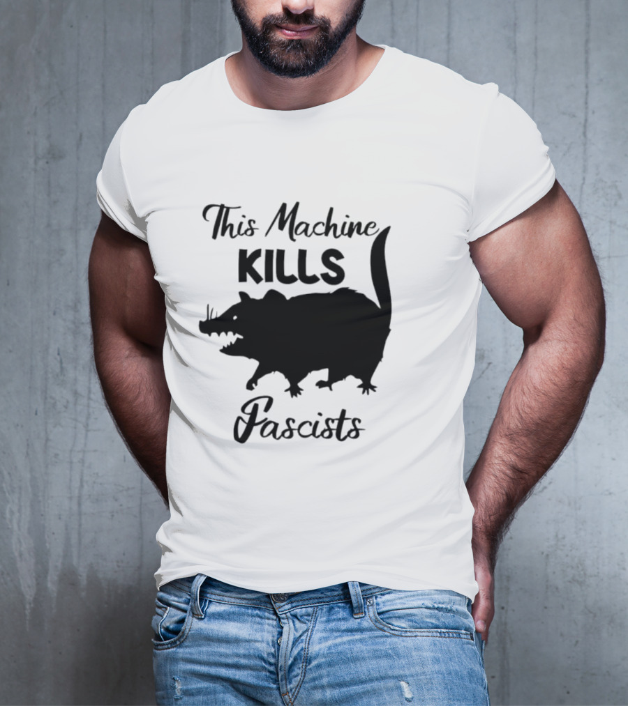 This Machine Kills Fascists Rat T-Shirt