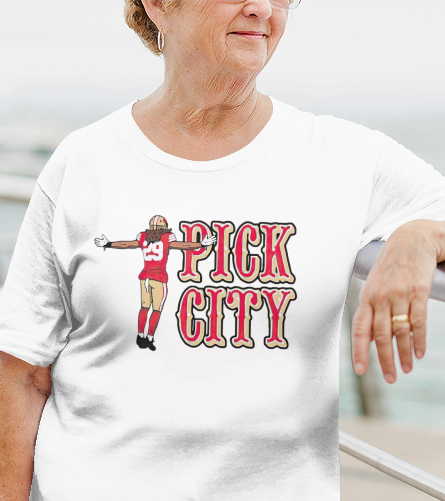 Talanoa Hufanga Pick City 49ers T-Shirt