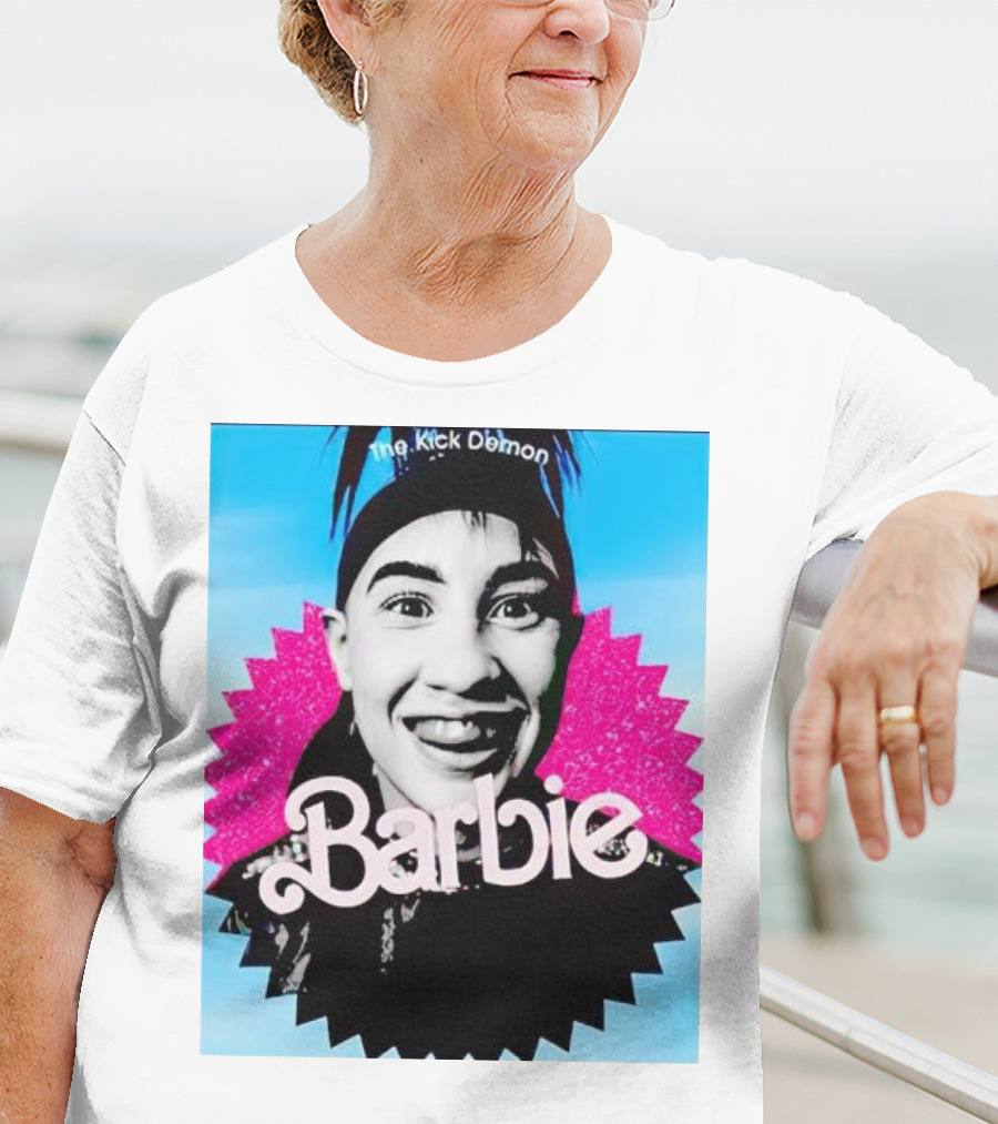 The Kick Demon Barbie Iconic Bold Face T-Shirt