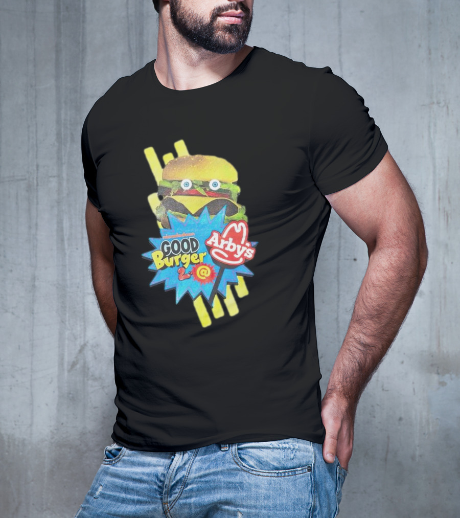 Nickelodeon Good Burger 2 Arby’s Crossover Promo Burger Character T-Shirt